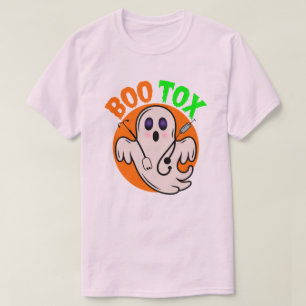 Boo Tox Nurse Ghost Halloween Medical Ghost Art T-Shirt