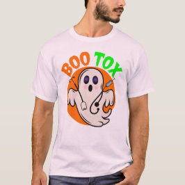 Boo Tox Nurse Ghost Halloween Medical Ghost Art T-Shirt