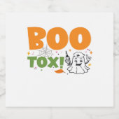 BOO Tox Nurse Injector Filler Botox Dysport Dealer Schaumweinetikett (Einzelnes Label)