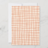 Boo! Trendy Hand Drawn Sketchy Halloween-Party Einladung (Rückseite)