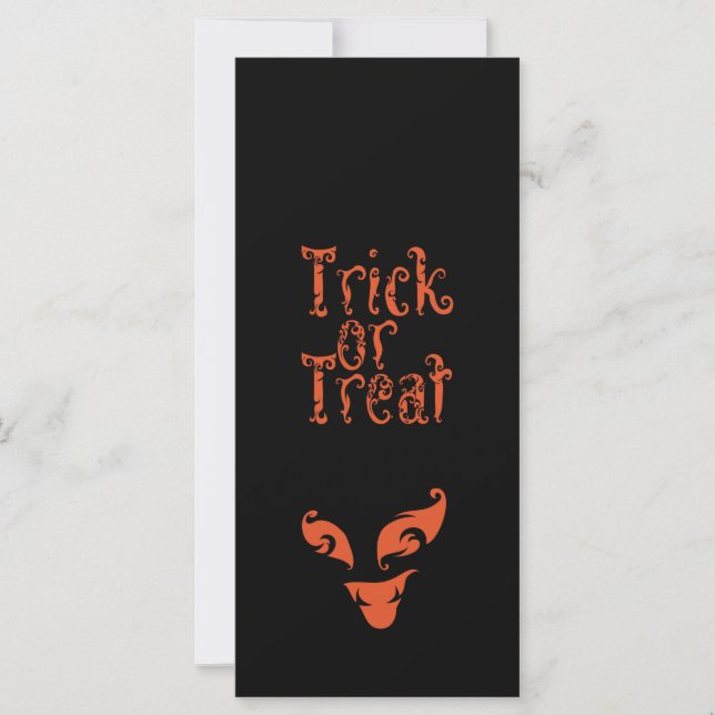 Boo Trick oder Treat Design (Vorderseite)