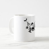 Boo Trick oder Treat Halloween-Fledermäuse, Pumpki Kaffeetasse (Vorderseite Links)