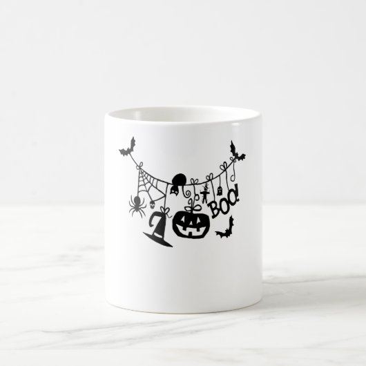 Boo Trick oder Treat Halloween-Fledermäuse, Pumpki Kaffeetasse (Mittel)