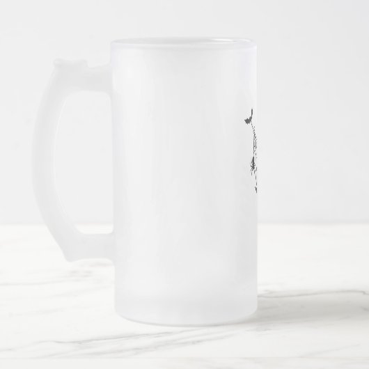 Boo Trick oder Treat Halloween-Fledermäuse, Pumpki Mattglas Bierglas (Links)