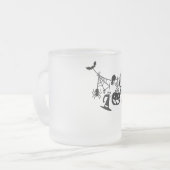 Boo Trick oder Treat Halloween-Fledermäuse, Pumpki Mattglastasse (Vorderseite Links)