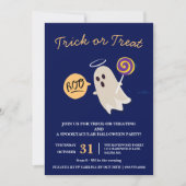 Boo Trick oder Treat Halloween-Party Einladung (Vorderseite)