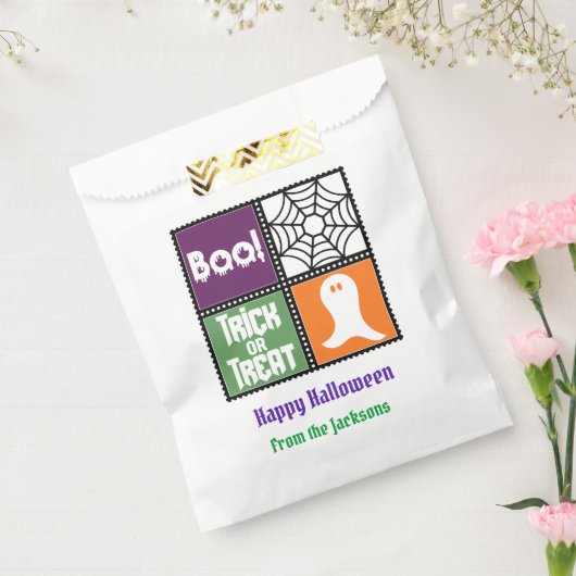BOO. Trick oder Treat Halloween Redewendungen Good Geschenktütchen (Versiegelt)