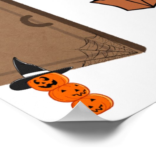 "Boo! Trick oder Treat?" Poster (Ecke)