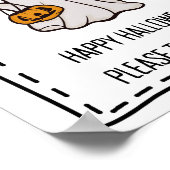 Boo! Trick oder Treten Candy Bowl Schild Bitte neh (Ecke)