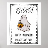 Boo! Trick oder Treten Candy Bowl Schild Bitte neh (Vorne)