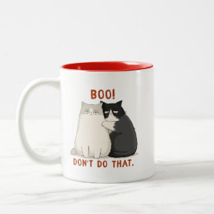 Boo, tu das nicht Grumpy Cats Zweifarbige Tasse
