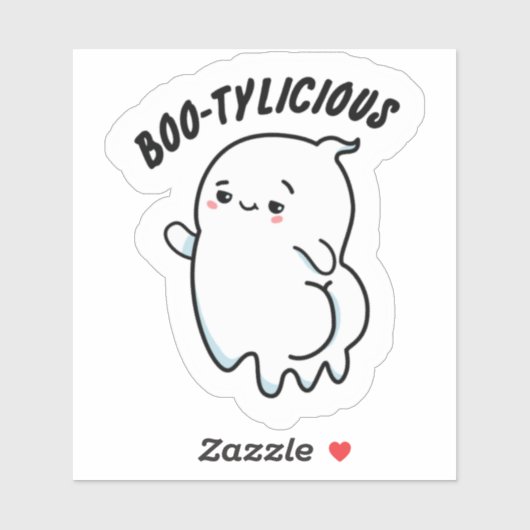 Boo-tylicious Ghost Vinyl Sticker (Blatt)