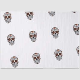 BOO Typografie Skull Halloween - Moderne Gotik Seidenpapier