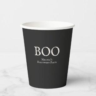 Boo Vintage Halloween-Party Pappbecher