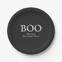 Boo Vintage Halloween-Party Schwarz