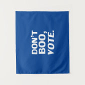 "Boo, vote" Halloween-Wahl blau Wandteppich (Vorderseite)