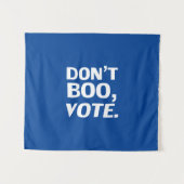 "Boo, vote" Halloween-Wahl blau Wandteppich (Vorderseite (Horizontal))
