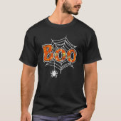 Boo Web Spider Halloween Party Trick oder Trete T-Shirt (Vorderseite)