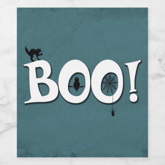 Boo! Weinetikett (Einzelnes Label)