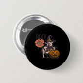 Boo Who's Oinking There Halloween Funny Pig Liebha Button (Vorne & Hinten)