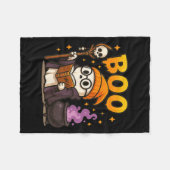 Boo Witch Ghost Halloween Niedlicher Ghost Trick o Fleecedecke (Vorderseite (Horizontal))