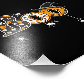 Boo With Spiders And Witch Hat Halloween Fotodruck (Ecke)