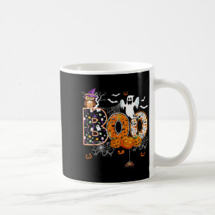 Boo y Eule Kürbis Geist Halloween Männer Frauen Ki Kaffeetasse