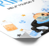 Boo-y Halloween Baby Shower Drinks Poster (Ecke)