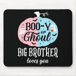 Boo-Y oder Ghoul Big Brother liebt Boo Halloween Mousepad