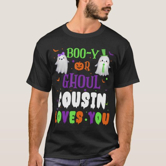 Boo-Y oder Ghoul Cousin Lieben Sie Baby Boo Hallow T-Shirt (Vorderseite)