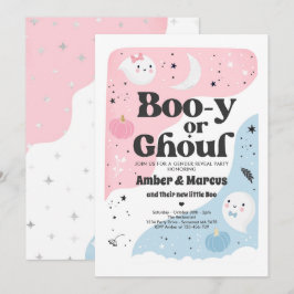 Boo-y oder Ghoul Halloween Ghost Gender Reveal Par Einladung