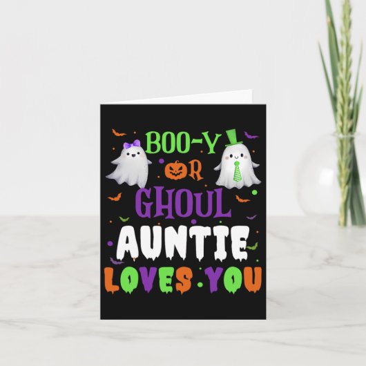 Boo-y oder Ghoul Tantchen Lieben Sie durch Hallowe Karte (Vorderseite)