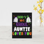 Boo-y oder Ghoul Tantchen Lieben Sie durch Hallowe Karte (Gelbe Blume)