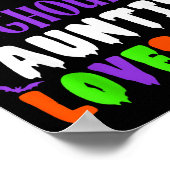 Boo-y oder Ghoul Tante liebt dich Boo Halloween Ba Poster (Ecke)