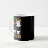 Boo-y Or Ghoul Auntie Loves You Boo Halloween Baby Kaffeetasse (Vorderseite Links)