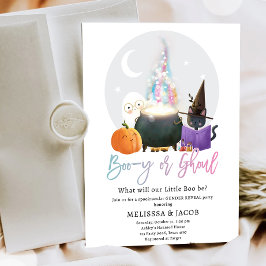 Boo-y or Ghoul Boy Girl Halloween Gender Reveal Einladung
