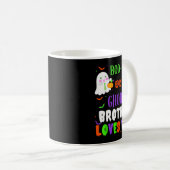 Boo-y Or Ghoul Brother Loves You Boo Halloween Bab Kaffeetasse (VorderseiteRechts)