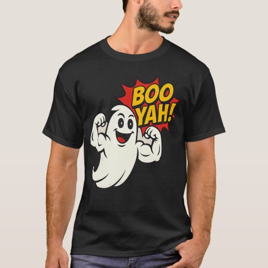 Boo Yah Ghost Flex - Halloween T-Shirt (Vorderseite)