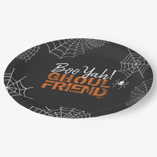 Boo Yah Ghoul Friend Halloween ID684 Pappteller (Schrägansicht)