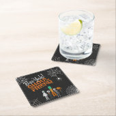 Boo Yah Ghoul Friend Halloween ID684 Rechteckiger Pappuntersetzer (Vor Ort)