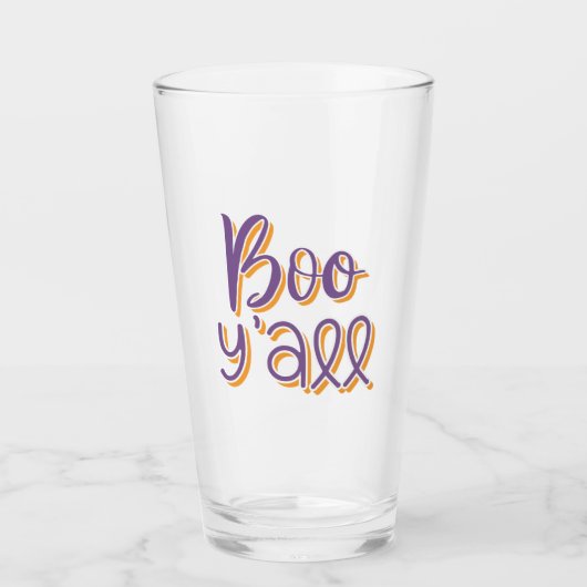 Boo Y'all Glas (Vorderseite)