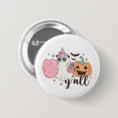 Boo Y'All Halloween Button (Vorne & Hinten)