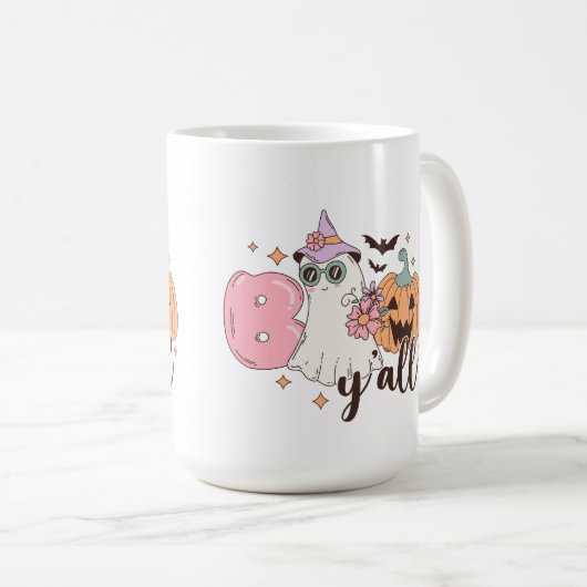 Boo Y'All Halloween Kaffeetasse (VorderseiteRechts)