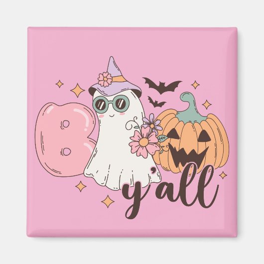 Boo Y'All Halloween Magnet (Vorne)