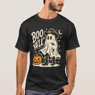 Boo Y'all Lustiger Geist Cowgirl Halloween Cute We T-Shirt
