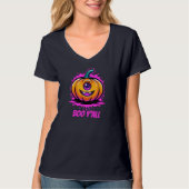 Boo Y'All, spukhaft hübsches Halloween-Design T-Shirt (Vorderseite)