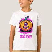 Boo Y'All, spukhaft hübsches Halloween-Design T-Shirt (Vorderseite)