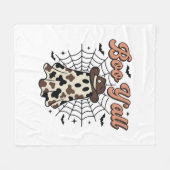 Boo Yall Western Geist Halloween Design Fleecedecke (Vorderseite (Horizontal))