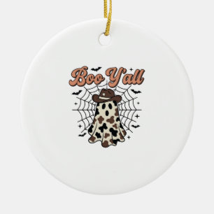Boo Yall Western Geist Halloween Design Keramik Ornament