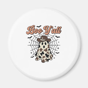 Boo Yall Western Geist Halloween Design Magnet